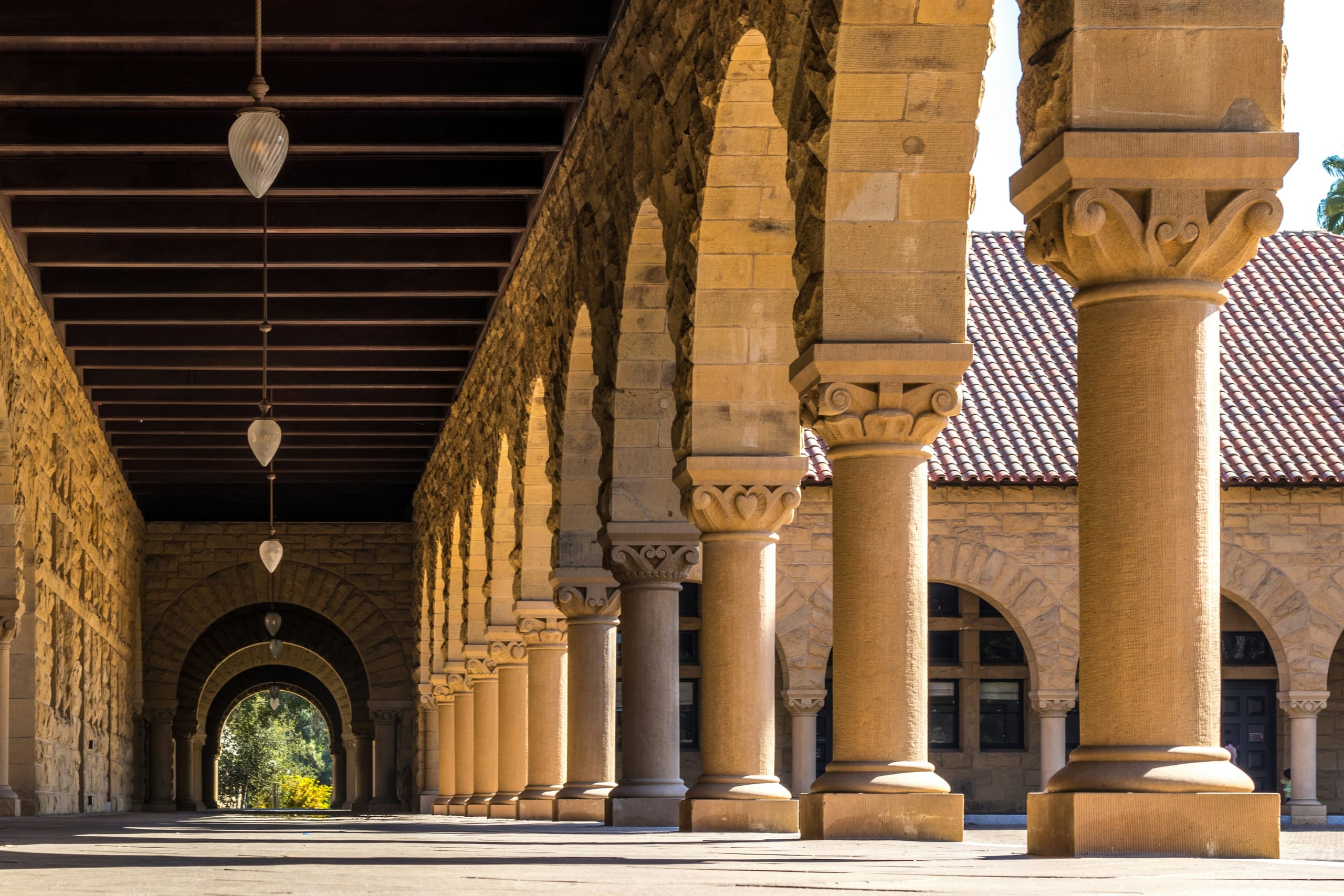 Stanford University colonnade
